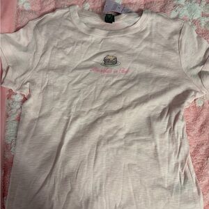 Pink Shirt with Pancake Design